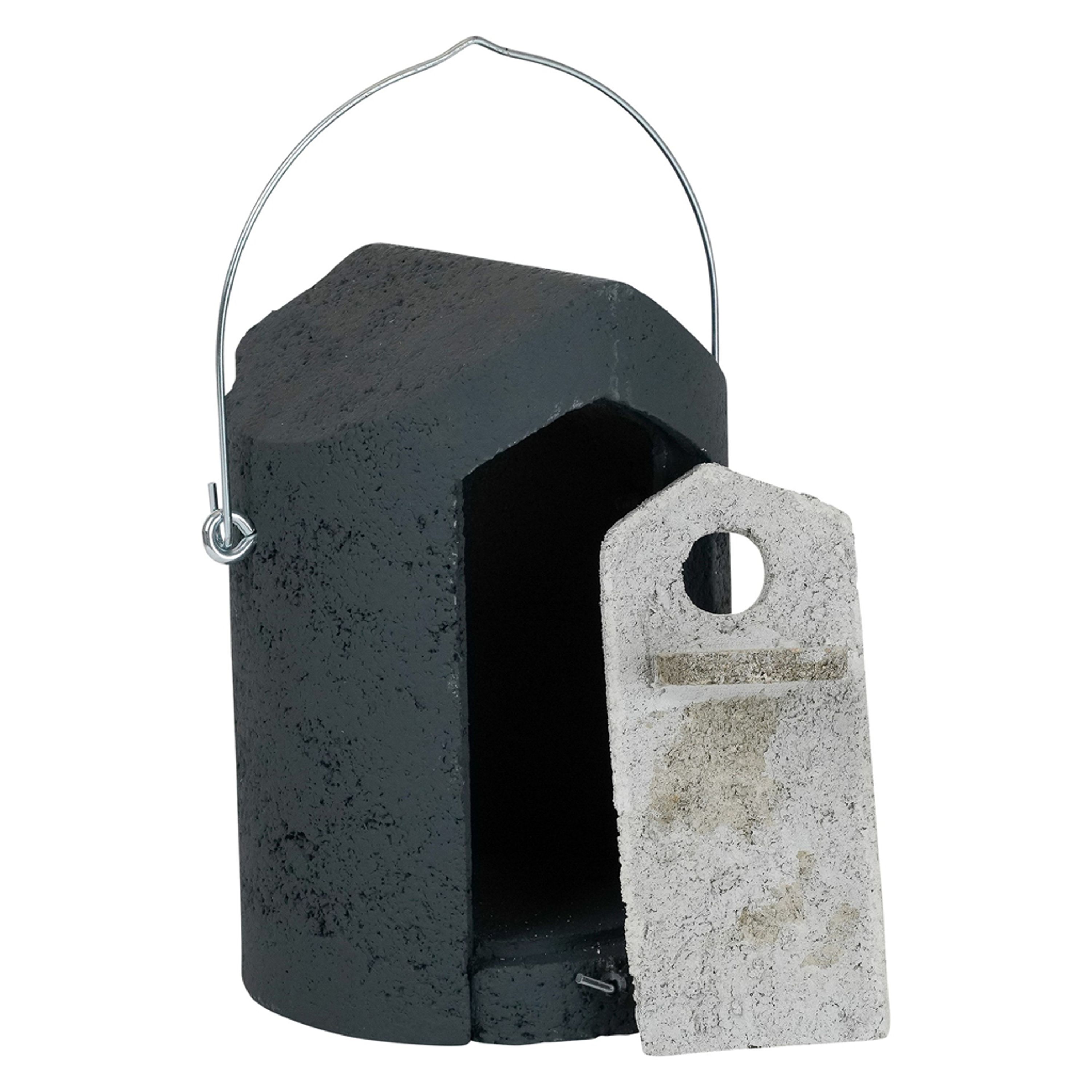 Nistkasten „Zaragoza“ WoodStone grau 32 mm | Vogelhaus Holzbeton | CJ Wildlife
